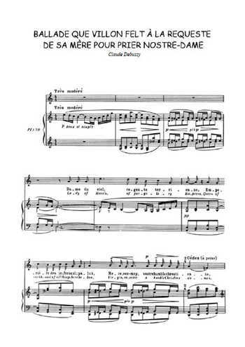 Ballade que Villon felt è la requeste de sa mère pour prier Nostre-Dame